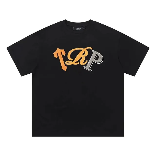 Trapstar TBP Logo Tee Embroidered Orange and Silver