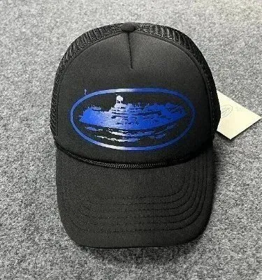 Corteiz Trucker Cap Blue Oval Graphic