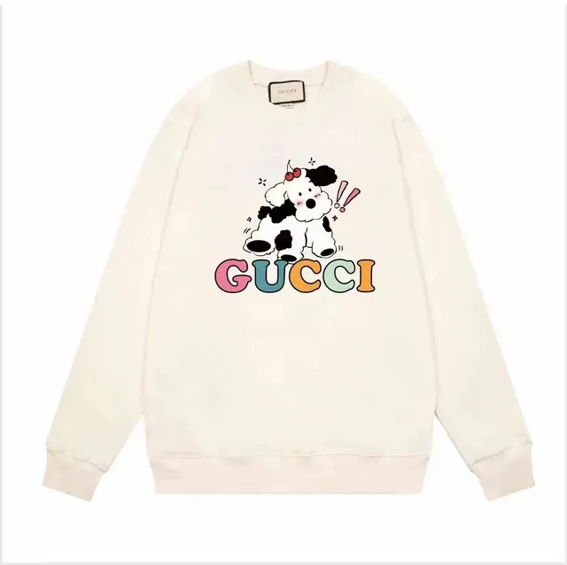 Gucci Cotton Sweatshirt Cartoon Dog Print