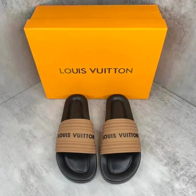 Louis Vuitton Slide Sandals Monogram Strap
