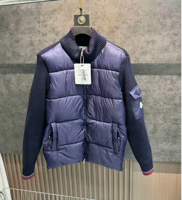Moncler Knit-Sleeve Puffer Jacket