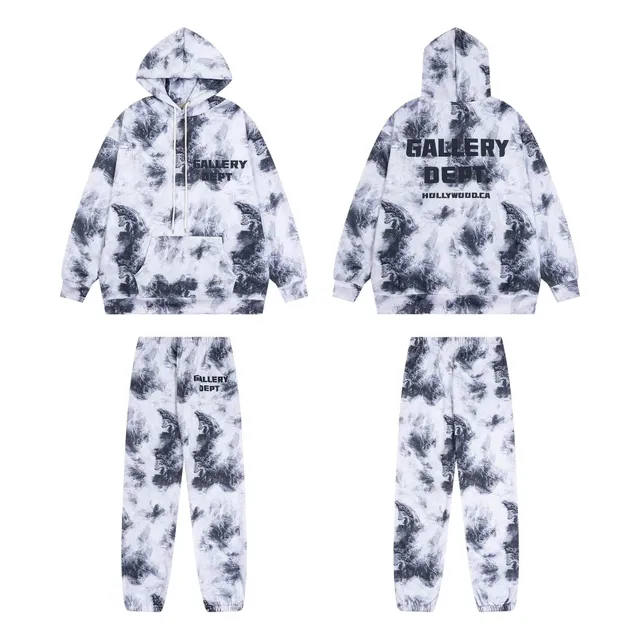 Gallery Dept. Tie-Dye Hoodie and Joggers Set Cloud Print