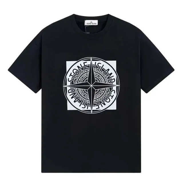 Stone Island Compass Logo T-Shirt White Print