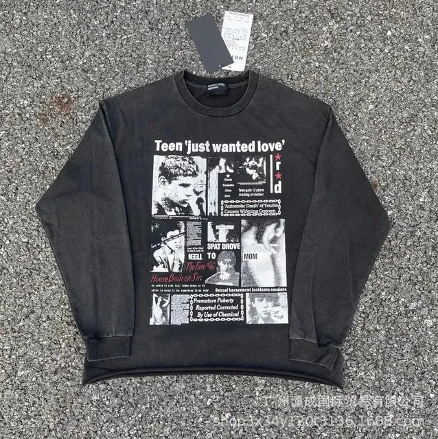 Enfants Riches Déprimés Crewneck Sweatshirt Teen 'Just Wanted Love' Print