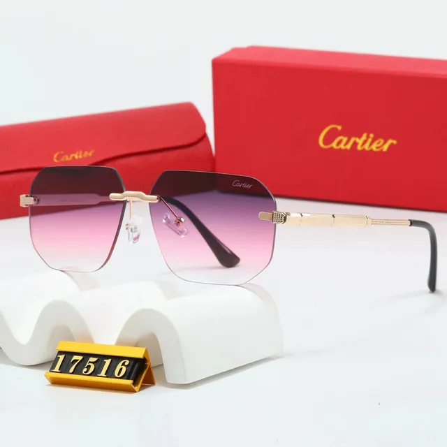 Cartier Sunglasses Gradient Pink Lens