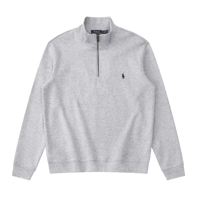 Polo Ralph Lauren Quarter-Zip Sweatshirt Heather Grey