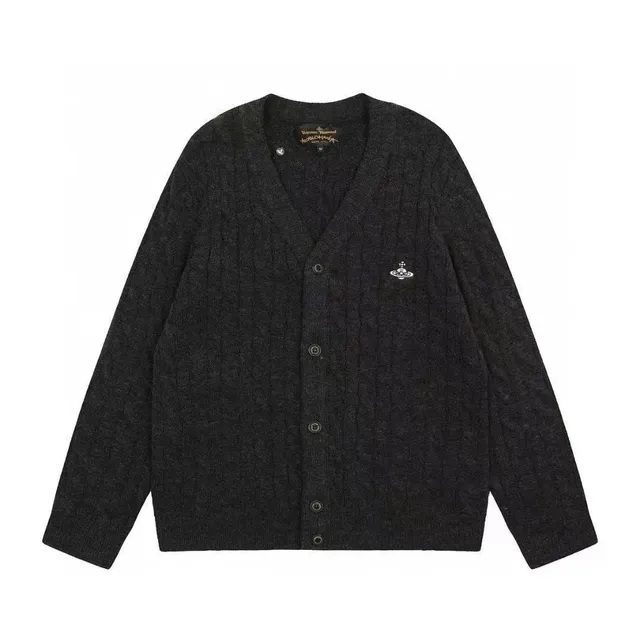 Vivienne Westwood Cable Knit Cardigan Orb Logo