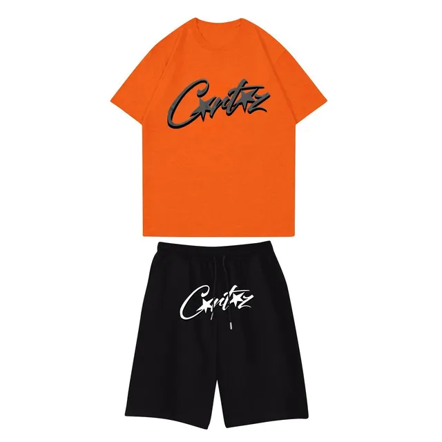 Corteiz Logo Set Orange/Black