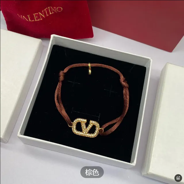 Valentino VLogo Bracelet Crystal-Embellished