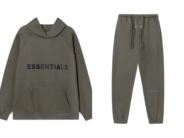 Fear of God Essentials Hoodie and Joggers Set Essentials Logo