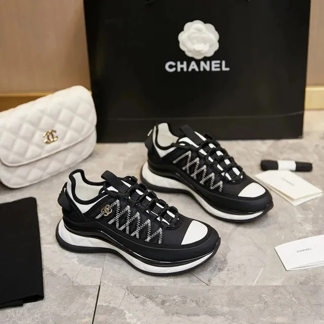 Chanel Trainer Quilted Logo