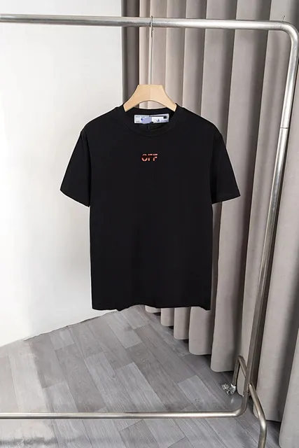 Off-White Cotton Tee OFF Logo