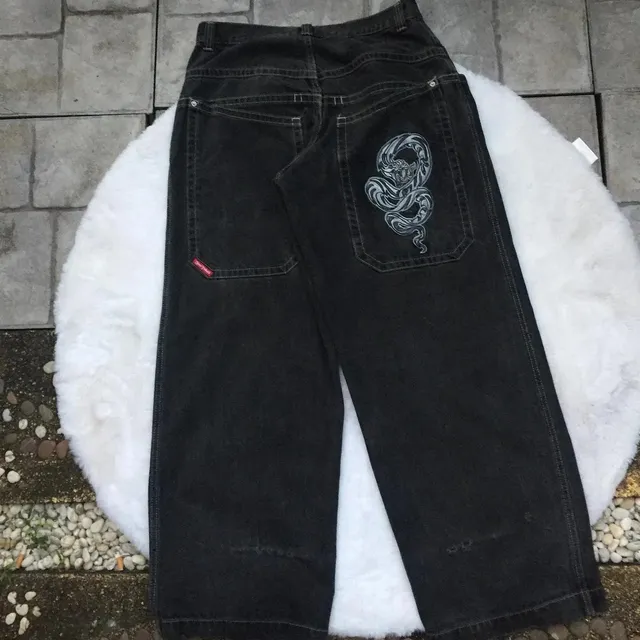 Supreme Embroidered Jeans Snake Print