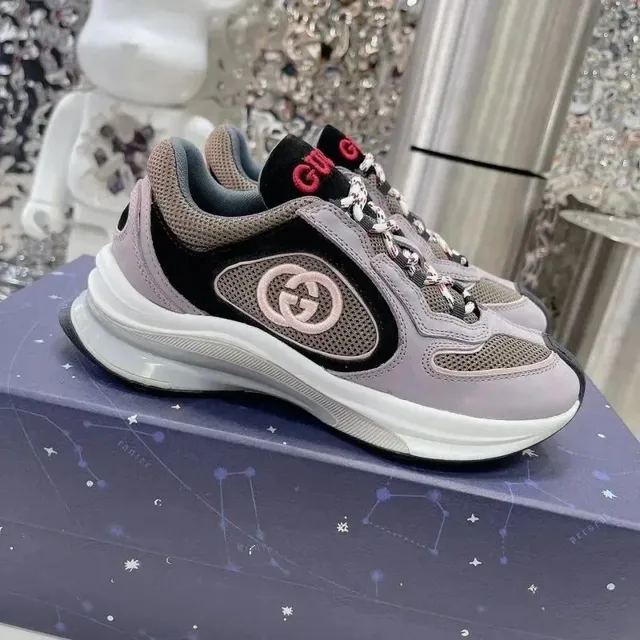 Gucci Speed Trainer Mesh and Suede