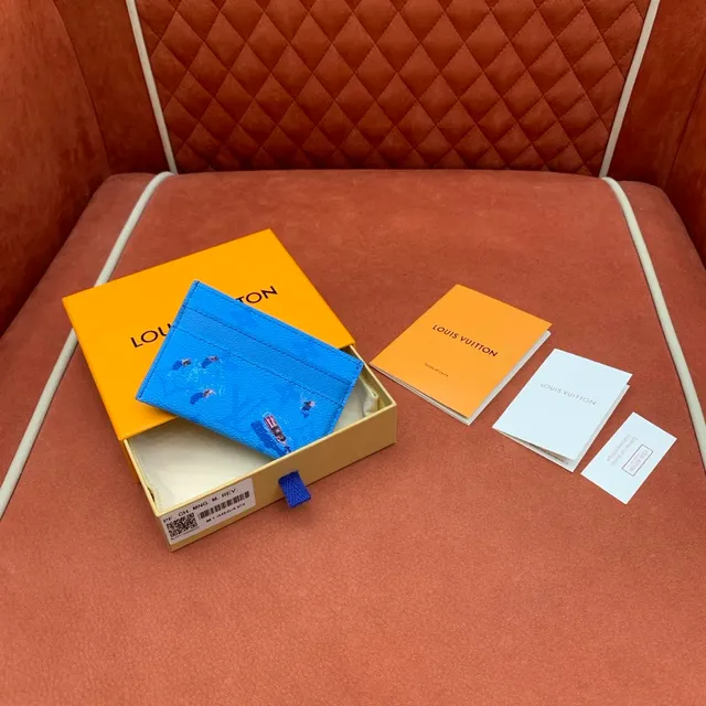 Louis Vuitton Card Holder Swimming Pool Print