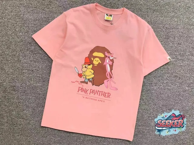 BAPE Graphic T-Shirt Pink Panther x A Bathing Ape