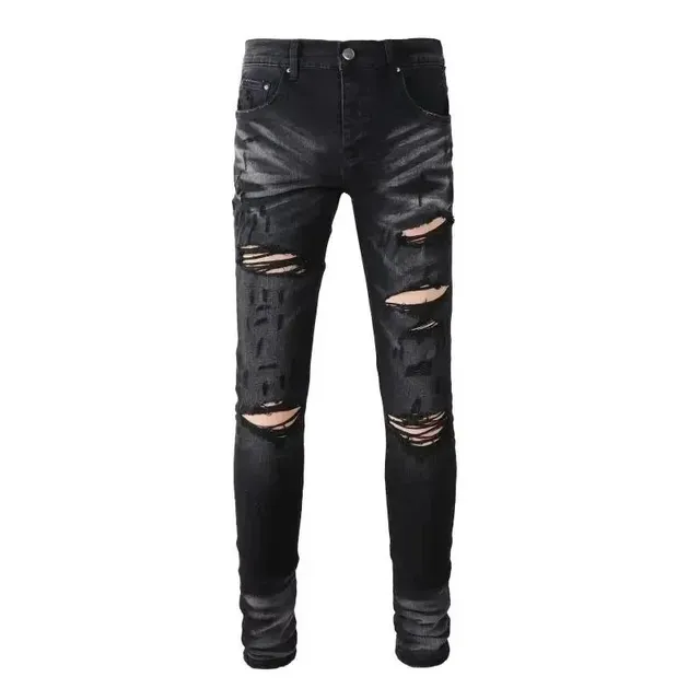 Levi's 501 Skinny Distressed Black