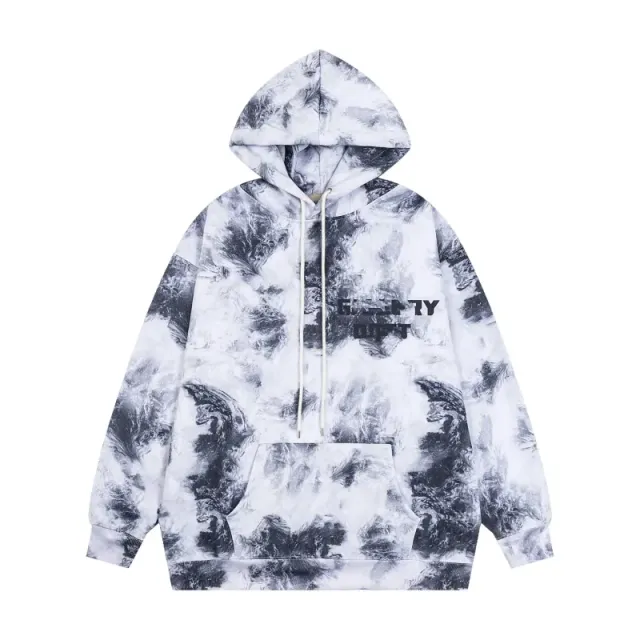 Off-White Hoodie Marble Print