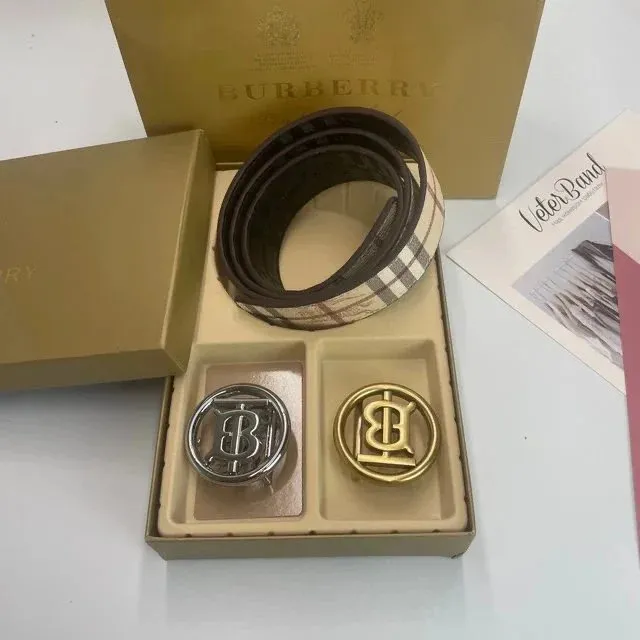 Burberry Icon Belt Checkered Web