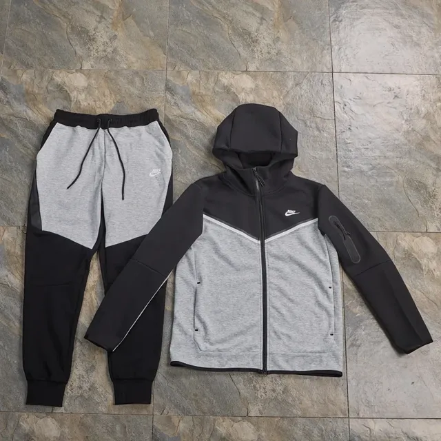 Nike Tech Fleece Hoodie and Joggers Grey/Black