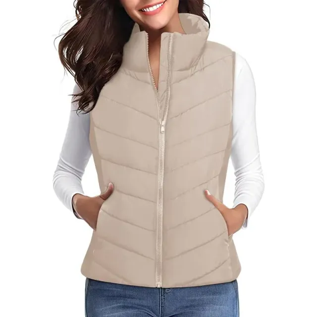 Moncler Quilted Puffer Vest Zip-Front