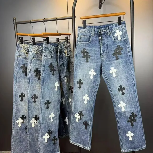 Chrome Hearts Cross Patch Jeans