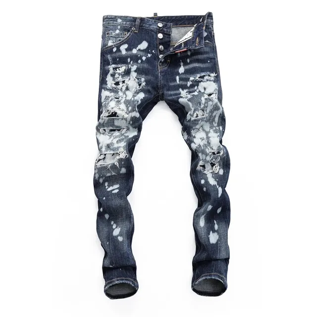 Dsquared2 Distressed Jeans Bleach Splatter