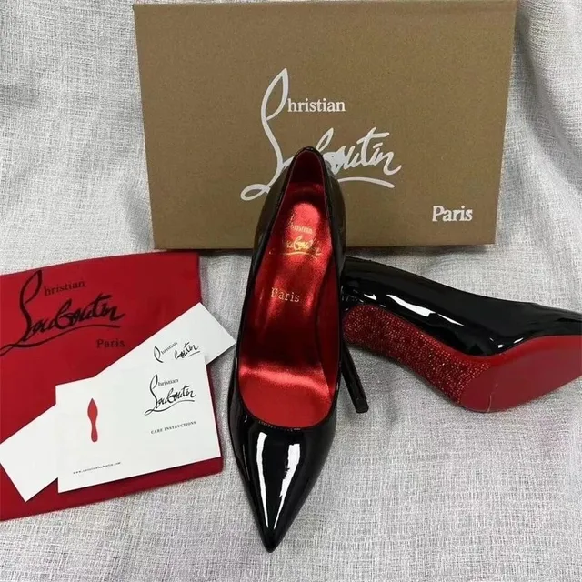 Christian Louboutin Pigalle Follies Glitter Red Sole
