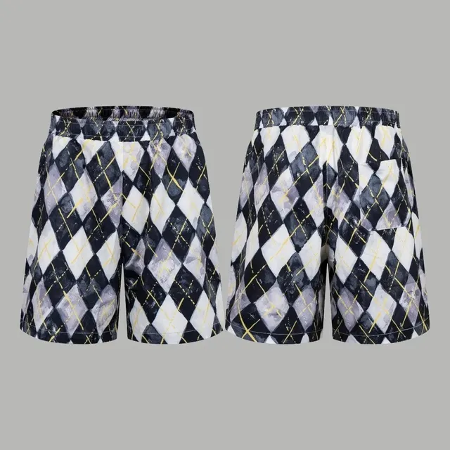 Prada Argyle Print Shorts Diamond Pattern