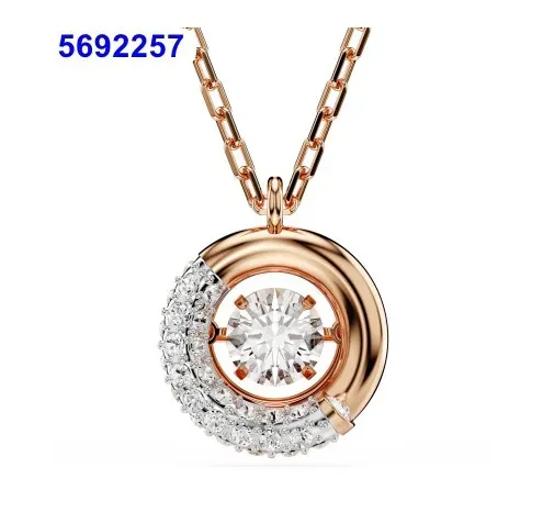 Swarovski Pendant Necklace Crystal Halo