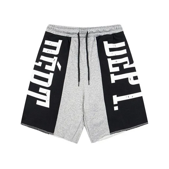 Logo Panel Shorts Block Print