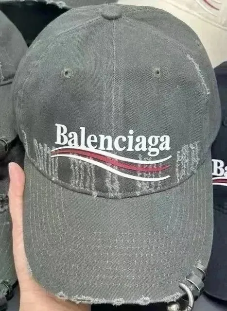 Balenciaga Baseball Cap Distressed Logo