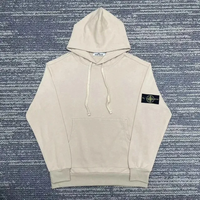 Stone Island Hooded Sweatshirt Beige with Compass Patch
