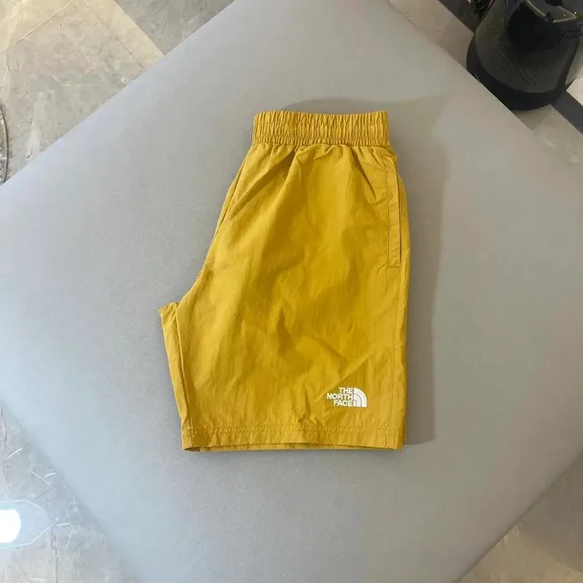刺绣短裤黄色