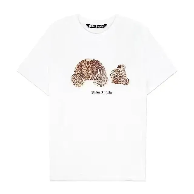 Palm Angels Graphic Tee Leopard Bear Print