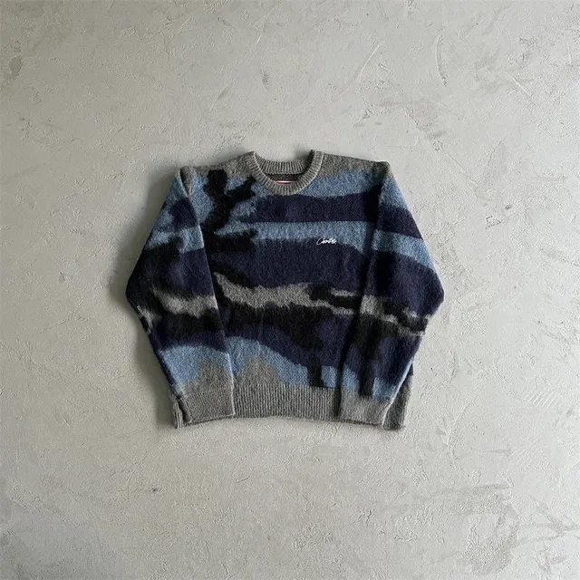 Corteiz Knit Sweater Camouflage Stripe