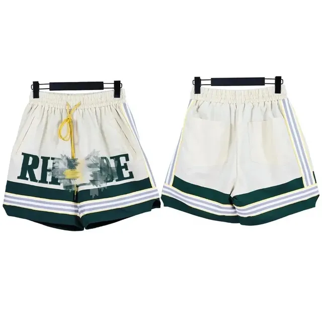 Rhude Track Shorts RHO DE Print