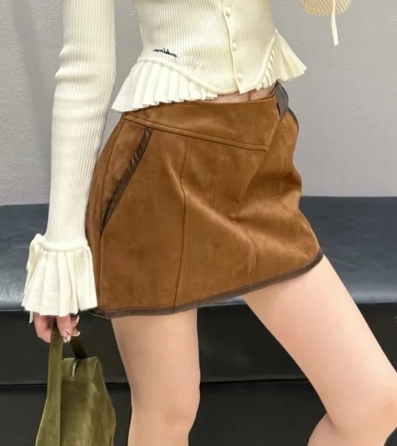 咖色半裙