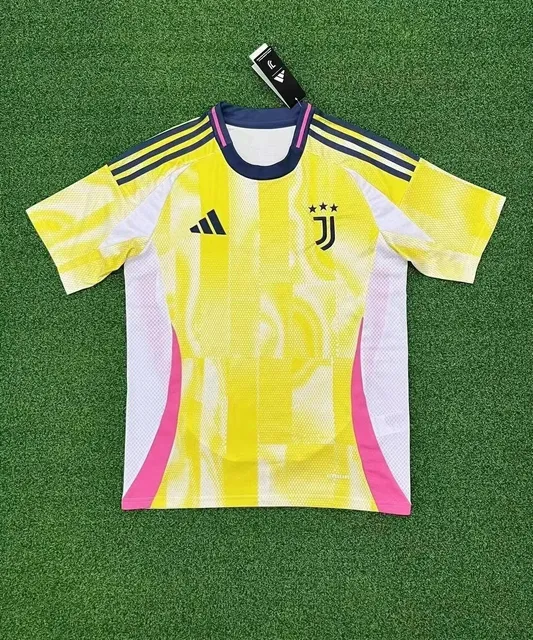 Adidas Juventus Training Jersey Yellow Gradient with Pink Accents