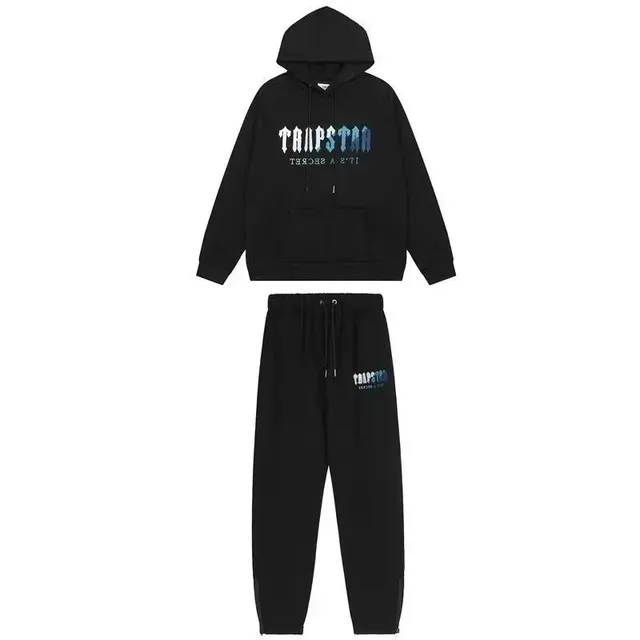 Corteiz Hoodie and Joggers Set TRAPSTAR Logo Print