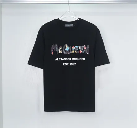 Alexander McQueen Graphic T-Shirt Multicolor Logo Print