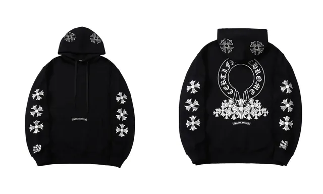Chrome Hearts Hoodie Cross Logo Print
