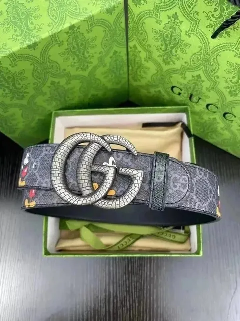 Gucci × Disney Horsebit 1955 Belt Mickey Mouse GG Supreme