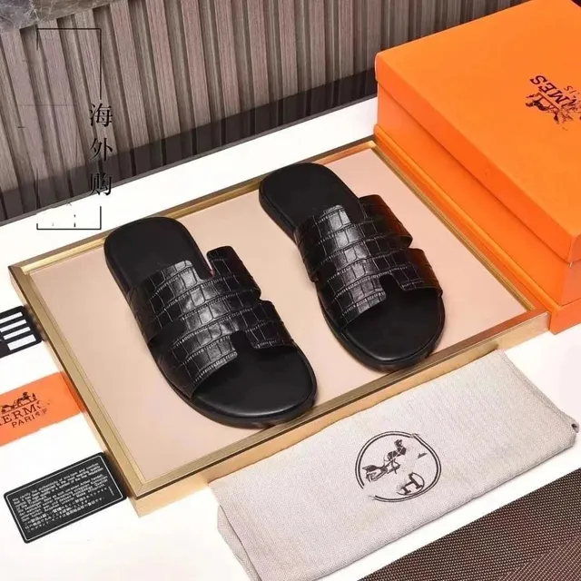 Hermès Oran Sandal Crocodile-Embossed