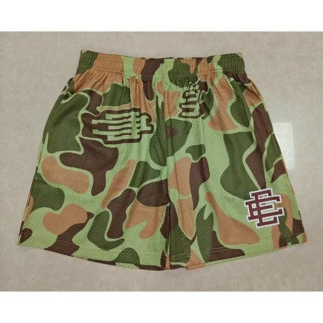 Eric Emanuel Mesh Shorts Camouflage Print