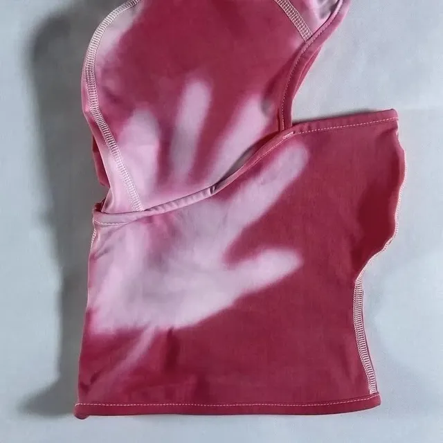 Cropped Top Tie-Dye Hand Print