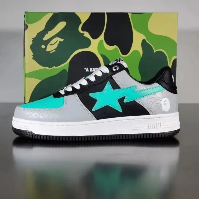 BAPE Shark Low Camouflage Star