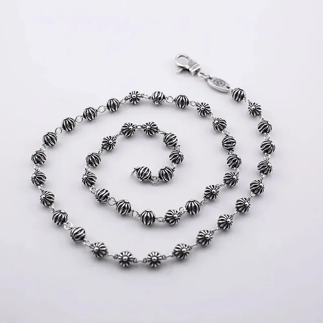 Chrome Hearts Chrysanthemum Chain Sterling Silver