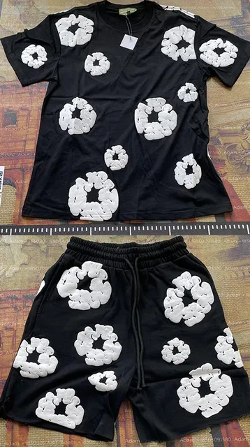 Denim Tears Logo-Print Set 3D Cloud Motif