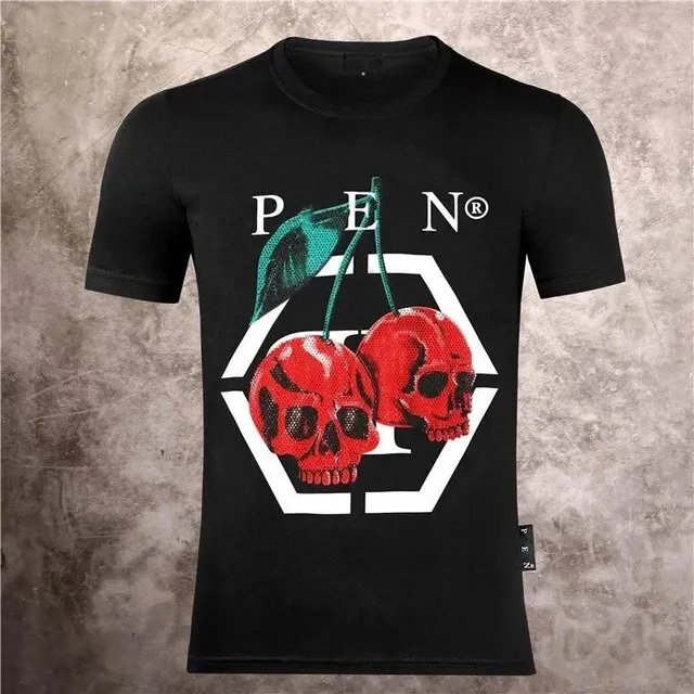 Philipp Plein Graphic T-Shirt Cherry Skull